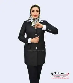 کت زنانه با شلوار فاستونی ترک کد 113
