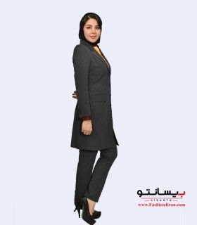 مانتو شلوار  زنانه فیونا نوک مدادی کد 112