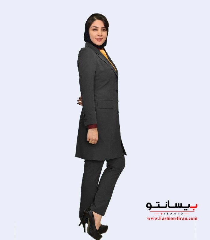 مانتو شلوار  زنانه فیونا نوک مدادی کد 112