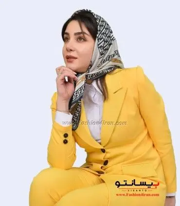 کت اداری زنانه تک مازراتی زرد کد 112