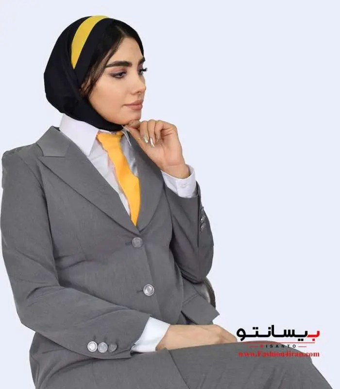 مانتو شلوار اداری فیونا طوسی