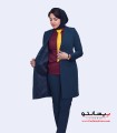 مانتو شلوار فیونا آبی کد 112
