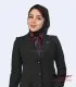 مانتو شلوار اداری کرپ مازراتی رنگ مشکی کد 112