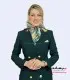 کت شلوار زنانه کرپ سبز لجنی طلایی کد 54