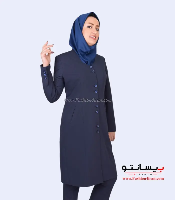 مانتو شلوار پارچه سوپر فیونا کد 57