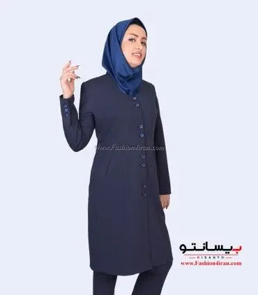 مانتو شلوار پارچه سوپر فیونا کد 57