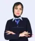 کت شلوار کرپ نازک کره‌ای رنگ سرمه‌ای تیره کد 114