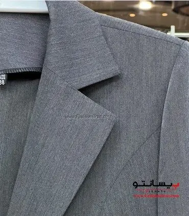 کت شلوار زنانه فاستونی طوسی کد 105