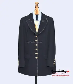 کت زنانه فاستونی مشکی طلایی