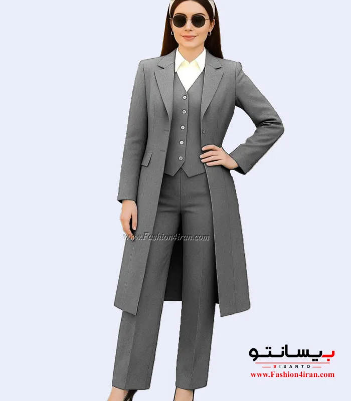 مانتو جلیقه دار زنانه فاستونی کد 121