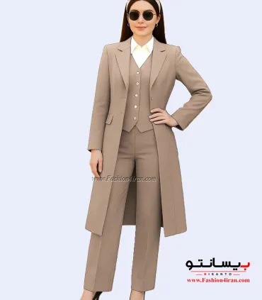 مانتو شلوار اداری جلیقه دار فاستونی کد 121