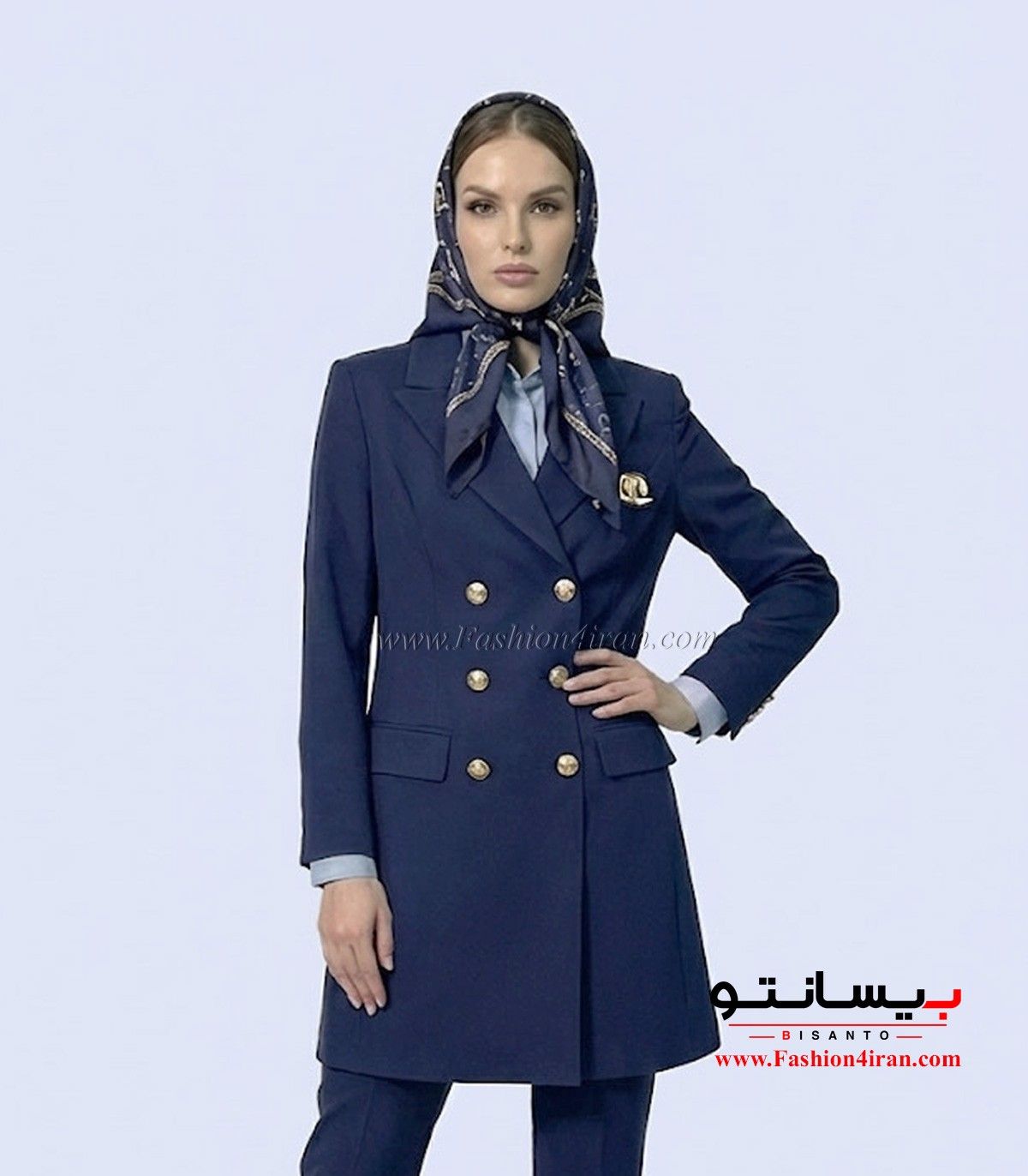 کت شلوار زنانه رسمی فاستونی زنانه کد 54