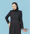 مانتو شلوار فاستونی خرجیکار زرشکی کد 51