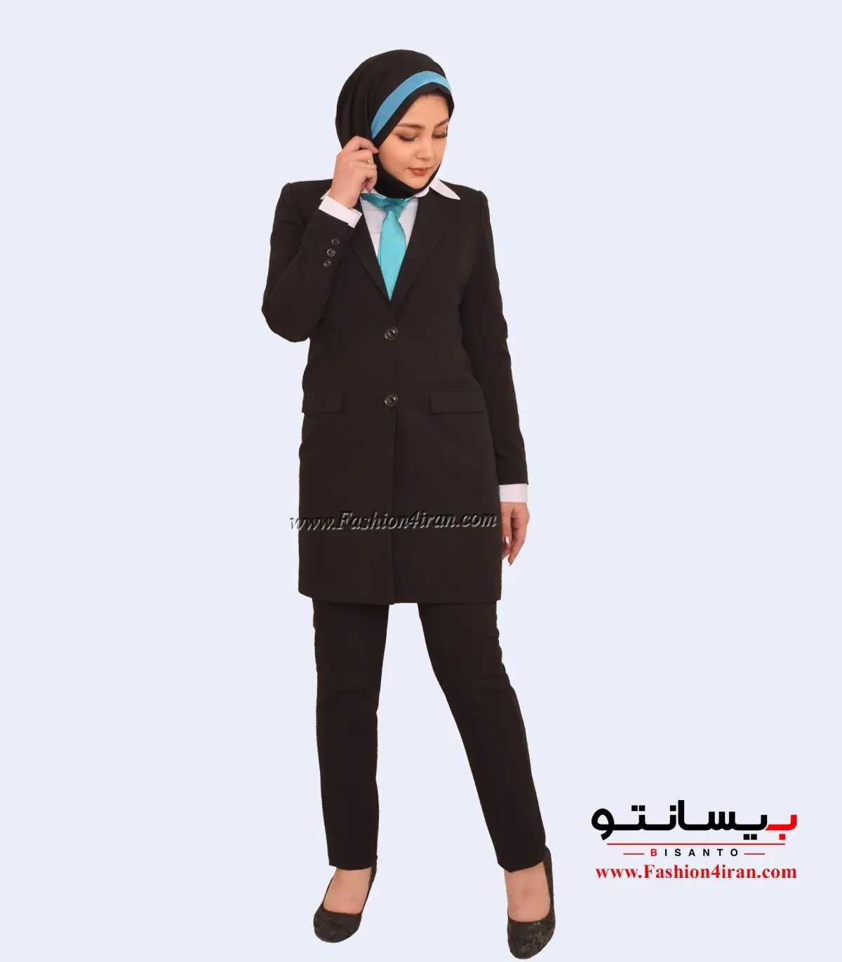 کت و شلوار اداری زنانه فیونا مشکی