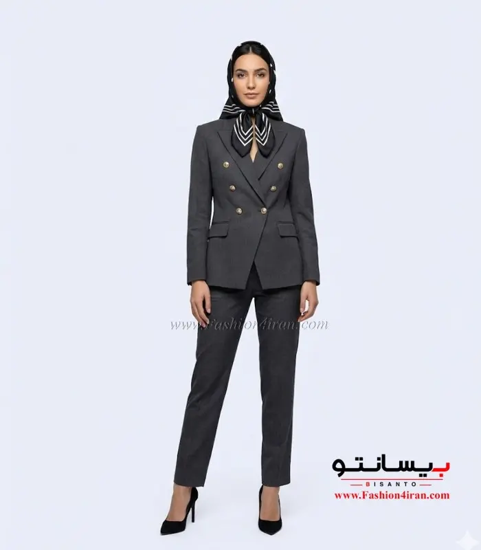 کت‌ شلوار زنانه فاستونی ترک کد 505