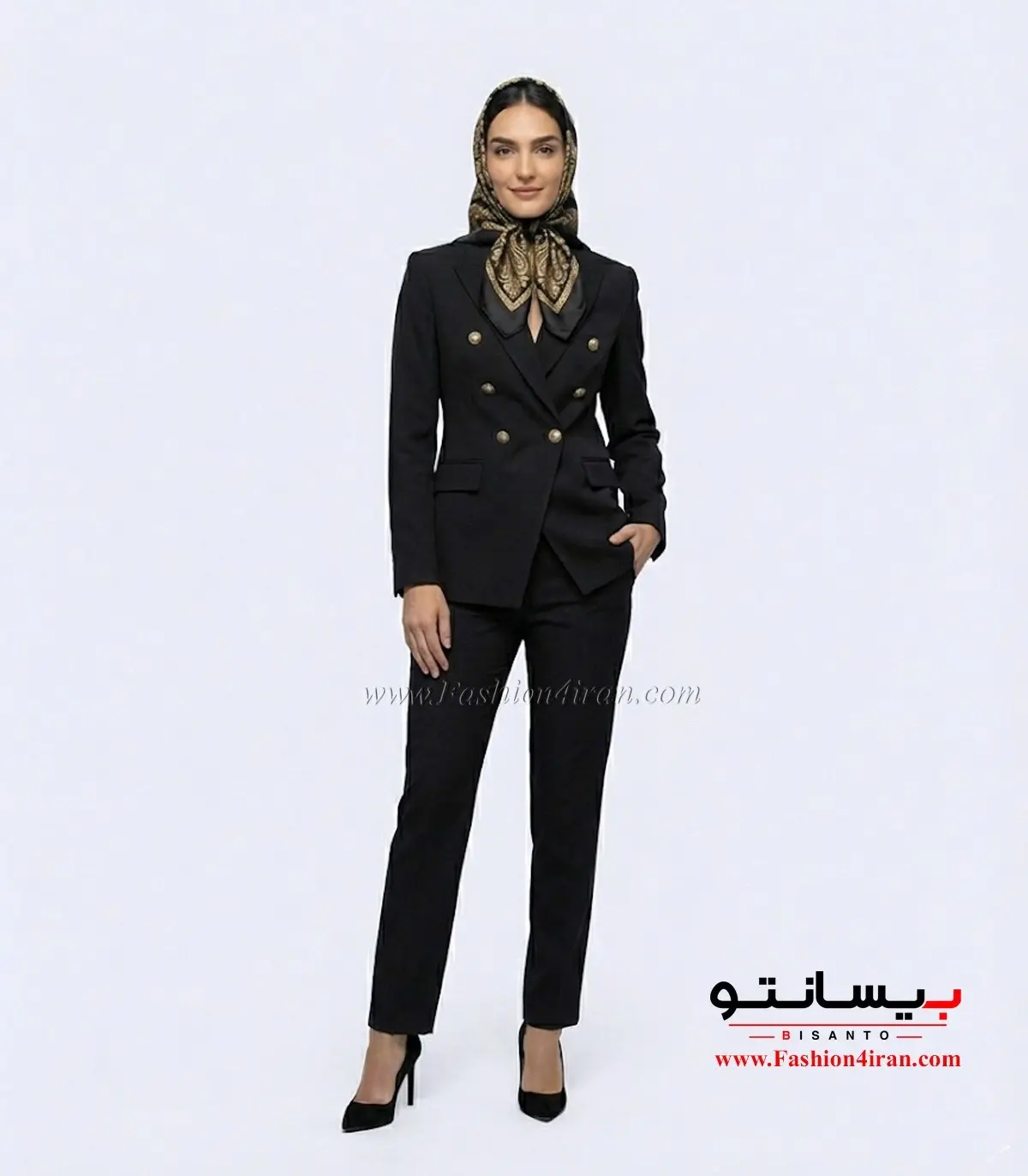 کت‌ زنانه رسمی شلوار فاستونی ترک کد 505