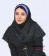 مقنعه فرم نقاب آبی روشن کد 47
