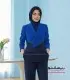 کت شلوار زنانه مازراتی آبی سرمه ای کد 506