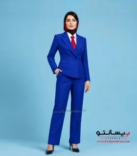 کت شلوار زنانه کرپ کالیفرنیا کد 59