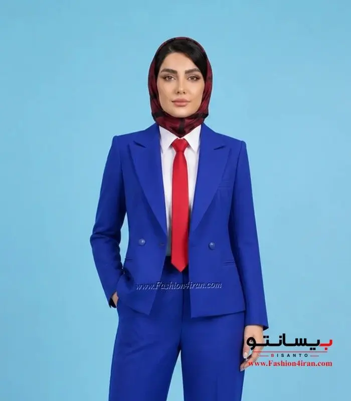 کت شلوار زنانه پارچه کرپ مازراتی کد 59