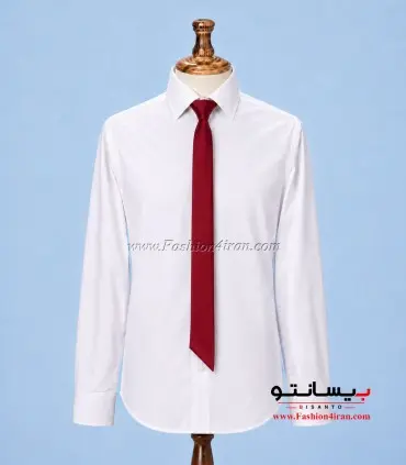 کراوات زنانه ساتن زرشکی کد 1 شیک
