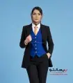 کت شلوار و جلیقه زنانه آبی فاستونی ترک کد 120
