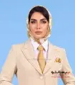 مانتو شلوار زنانه کرپ کالیفرنیا خرج‌کار طلایی کد 509