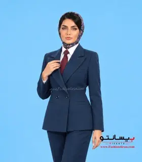 کت شلوار فاستونی ترک کد ۵۹ سرمه‌ای