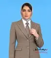 مانتو شلوار پیردوپل نسکافهای با خرجکار خردلی کد 509