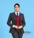 کت شلوار و جلیقه زنانه فاستونی ترک نوک مدادی با جلیقه زرشکی کد 120