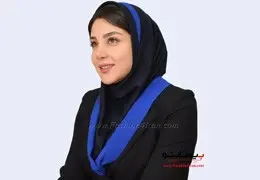 مقنعه اداری با پارچه نخی بروجرد