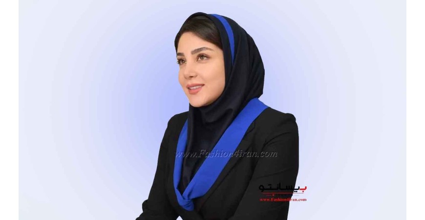 مقنعه اداری با پارچه نخی بروجرد