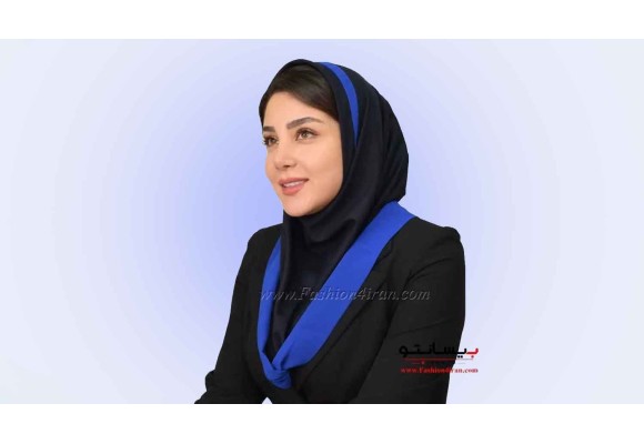 مقنعه اداری با پارچه نخی بروجرد