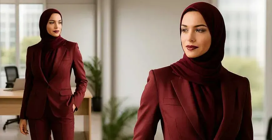 قدرت روانی یک ست کت و شلوار زنانه شیک