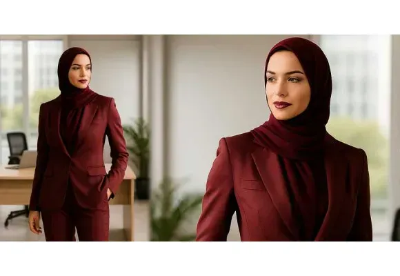 قدرت روانی یک ست کت و شلوار زنانه شیک