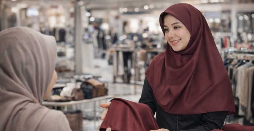 خرید مقنعه زرشکی نخی کد 10 با قیمت مناسب | کیفیت عالی پارچه بروجرد