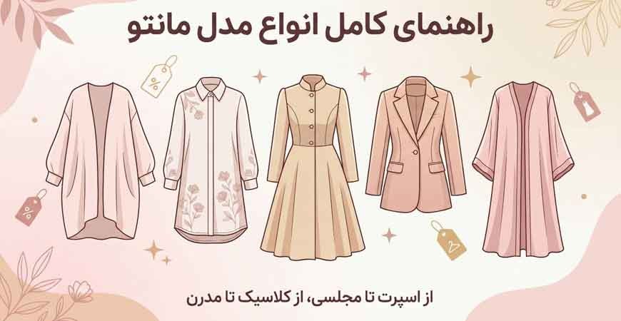 انواع مدل مانتو و کاربرد آن‌ها؛ راهنمای انتخاب مانتو شیک و مناسب استایل شما